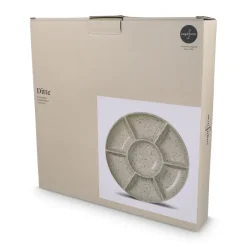 Sagaform Ditte Ceramiczny okrągły talerz do serwowania 26 cm / Beżowy LT52258-N0055