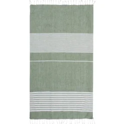 Sagaform Ella Duży ręcznik hamam 145x250cm / Zielony LT52010-N0031