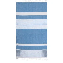 Sagaform Ella Hamam ręcznik bawełna organiczna 145x250cm / Niebieski LT52051-N0011