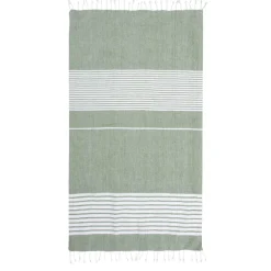 Sagaform Ella Hamam ręcznik bawełna organiczna 145x250cm / Zielony LT52051-N0031