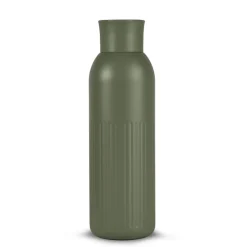 Sagaform Tekla Push stalowa butelka z zakrętką (z recyklingu) 500 ml / Dried Green LT52134-N0049