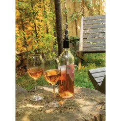 Schładzacz do wina Vino, nalewak z aeratorem / Srebrny P911.062