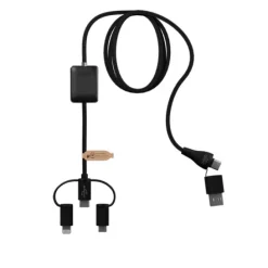 SCX.design C48 CarPlay kabel do ładowania 5 w 1  / Czarny 2PX12190