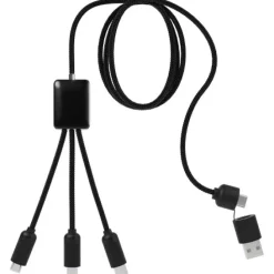 SCX.design C28 długi kabel do łądowania 5 w 1 / Czerwony 2PX06421