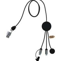 SCX.design C34 kabel do ładowania smartwatcha 7 w 1  / Czarny 2PX21490