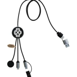 SCX.design C34 kabel do ładowania smartwatcha 7 w 1  / Czarny 2PX21490