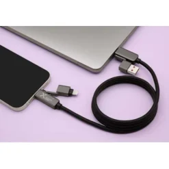 SCX.design C59 magnetyczny kabel do ładowania o mocy 100 W w izolacji z silikonu / Czarny 2PX21590