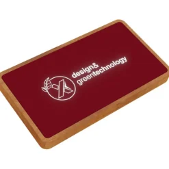 SCX.design P36 podświetlany bezprzewodowy powerbank 5000 mAh / Mid red 2PX05921