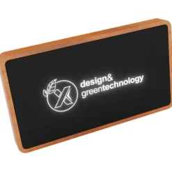 SCX.design P36 podświetlany bezprzewodowy powerbank 5000 mAh / Czarny 2PX05990