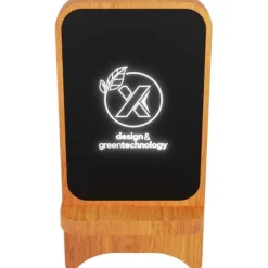 SCX.design W16 podświetlana bezprzewodowa podstawka ładująca z drewna 10 W  / Drewno 2PX06271