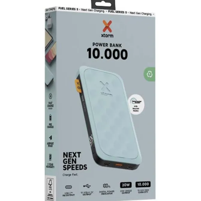 Seria Xtorm FS510 Fuel powerbank o pojemności 10 000 mAh i mocy 20 W / Czarny midnight 12439890