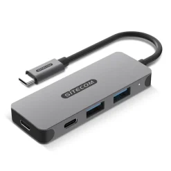 Sitecom CN-5010 USB-C to 2x USB-A + 2x USB-C Hub / Szary LT40605-N0061