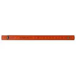 Składana linijka drewniana 2m premium malowana / żółty LT91981-N0041