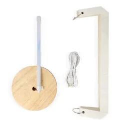 Składana papierowa lampa LED Coollux Eos, 25 cm (rozmiar skrzynki na listy) / Naturalny LT40728-N0094