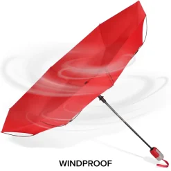 Składana parasolka otwierana automatycznie 22''  / Czerwony LT97102-N0021