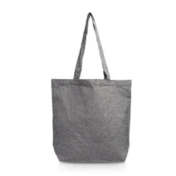 Składana torba bawełniana z recyklingu 190g/m2 / Vikbar / Czarny IP31115211