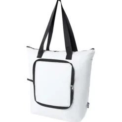 Składana torba termiczna EcoFold z materiału RPET, o pojemności 15 l / Biały 13009201