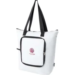 Składana torba termiczna EcoFold z materiału RPET, o pojemności 15 l / Biały 13009201