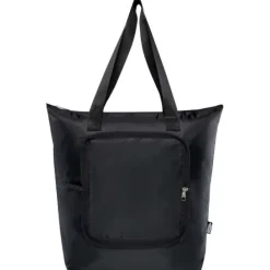 Składana torba termiczna EcoFold z materiału RPET, o pojemności 15 l / Czarny 13009290