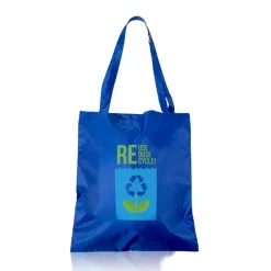 Składana torba wykonana w 100% z RPET, z szerokimi uchwytami / Refold / Royal blue IP31006964