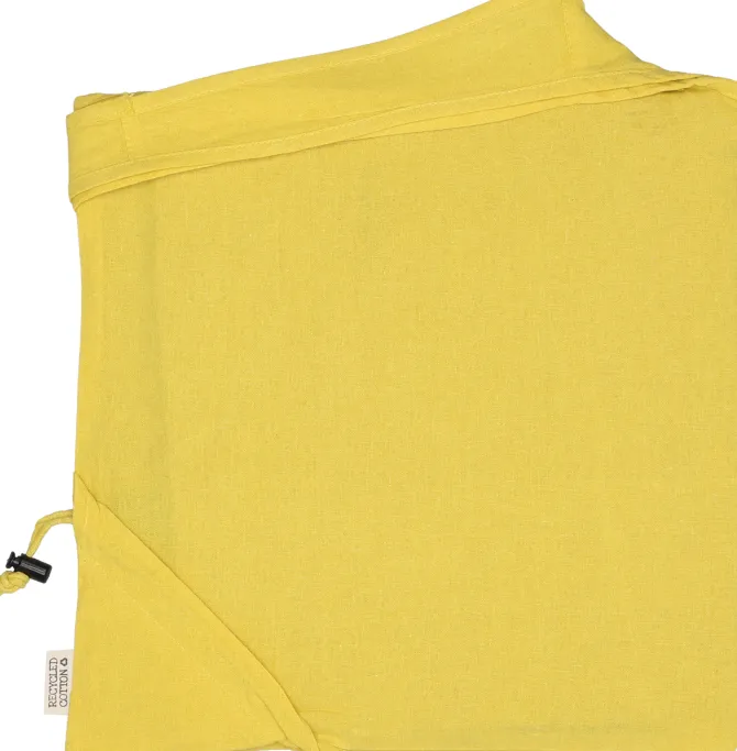 Składana torba z bawełny i poliestru z recyklingu 118 g/m² ANJA / żółty 6526208