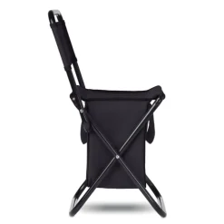 Składane krzesło/lodówka / Czarny MO6112-03