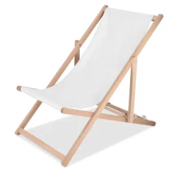 Składane krzesło plażowe z sublimacją / Biały LT90105-N0001