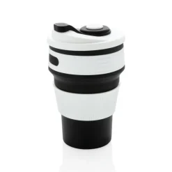 Składany kubek podróżny 350 ml / Czarny P432.601