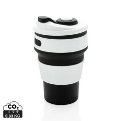 Składany kubek podróżny 350 ml / Czarny P432.601