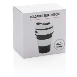 Składany kubek podróżny 350 ml / Czarny P432.601