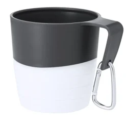 Składany kubek podróżny 340 ml z karabińczykiem / Biały VA669-02