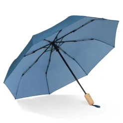 Składany parasol 21” z plastiku z recyklingu automatycznie otwierany / Ciemnoniebieski LT97112-N0010
