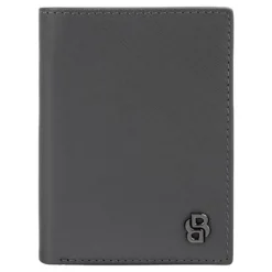 Składany portfel na karty Double B Saffiano Grey / Szary HLE526H