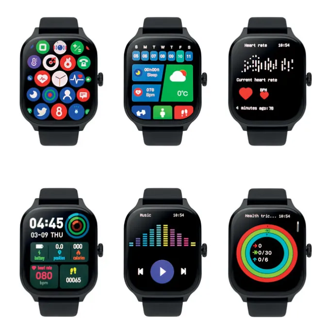 Smartwatch zdrowotny / Czarny MO2271-03