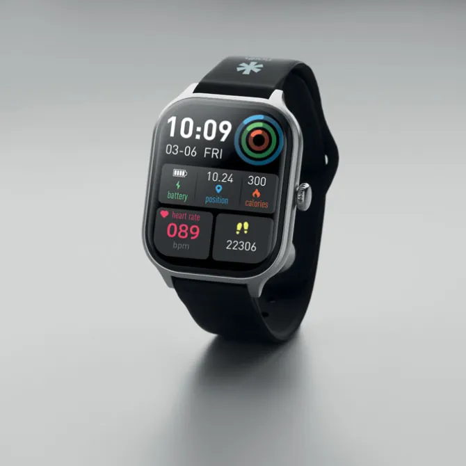 Smartwatch zdrowotny / Srebrny MO2271-14