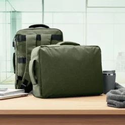 Smukły plecak na laptop 15 cal / Zieleń Wojskowa MO2305-49