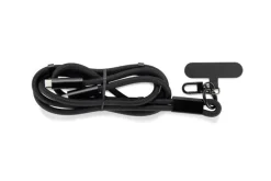 Smycz do telefonu z funkcją ładowania 60W CHARD / Czarny 09180-02