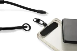 Smycz do telefonu z funkcją ładowania 60W CHARD / Czarny 09180-02