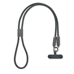 Smycz do telefonu z kablem 60W / Czarny MO2585-03