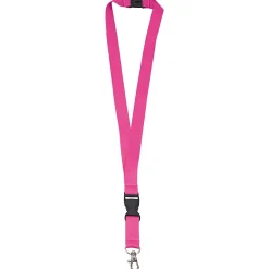Smycz poliestrowa 20 mm z klamrą i karabińczykiem / Asortyment fluoru / purpurowy LT90879-N9972