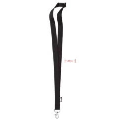 Smycz RPET 20 mm / Czarny MO6100-03