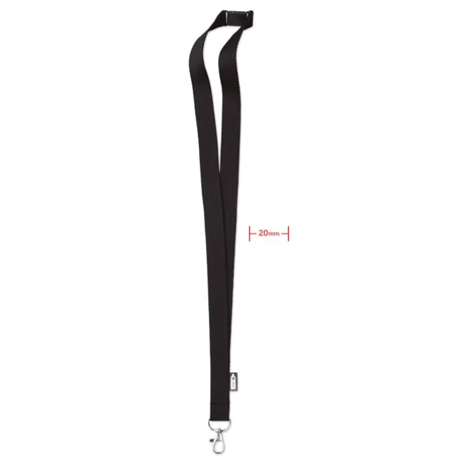Smycz RPET 20 mm / Czarny MO6100-03