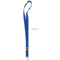 Smycz z metalowym zaczepem / Niebieski MO8595-37