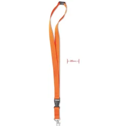 Smycz z metalowym zaczepem / Pomarańczowy MO8595-10
