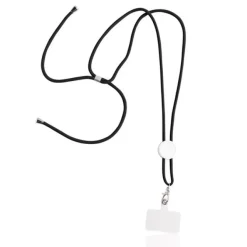 Smycz z uchwytem na telefon z RPET / Daily / Biały IP14086400