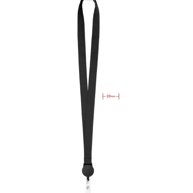Smycz z wysuwanym uchwytem / Czarny MO9852-03