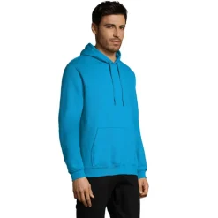 SNAKE sweter z kapturem / Aqua S47101-AQ-XL