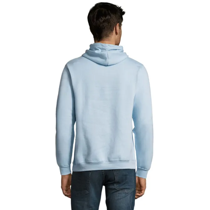 SNAKE sweter z kapturem / Błękitny S47101-SK-4XL