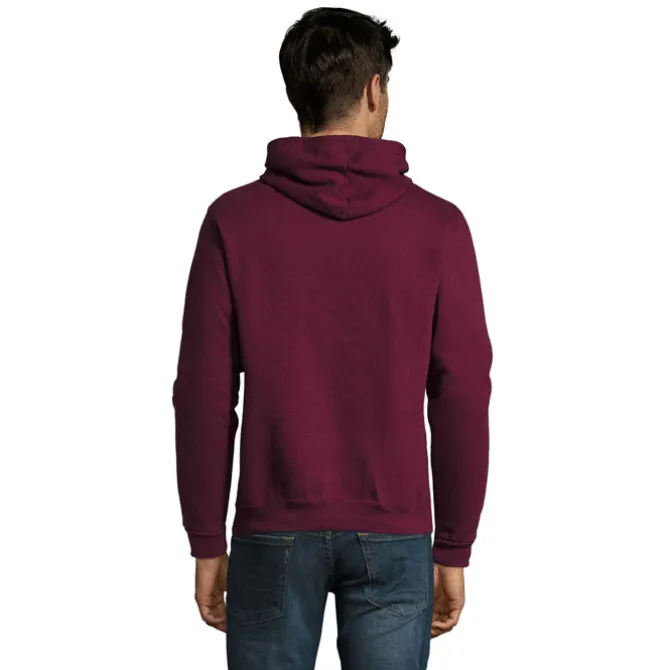 SNAKE sweter z kapturem / Burgundy S47101-BG-3XL