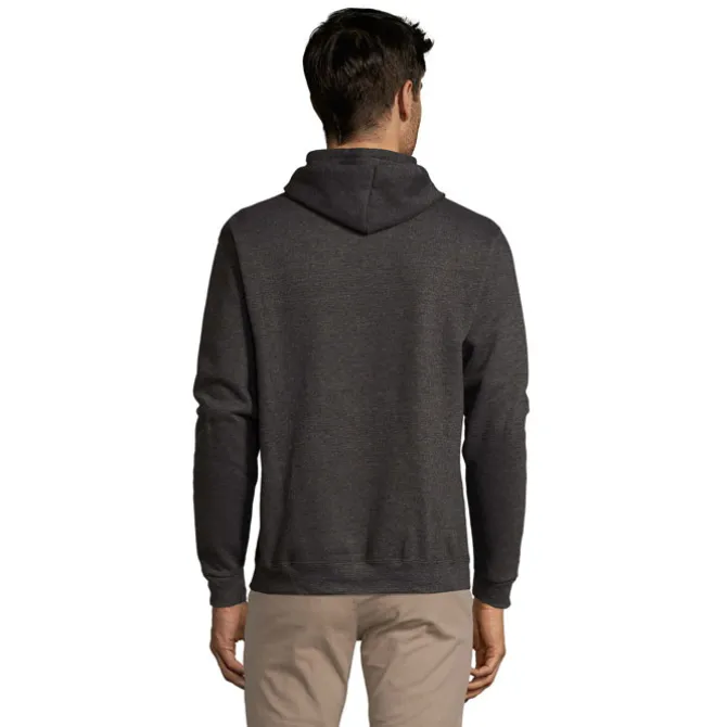 SNAKE sweter z kapturem / Charcoal melange S47101-CE-3XL